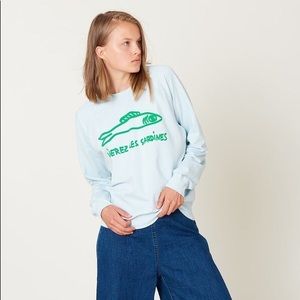 Clare V  “sweatshirt” Liberez les Sardines